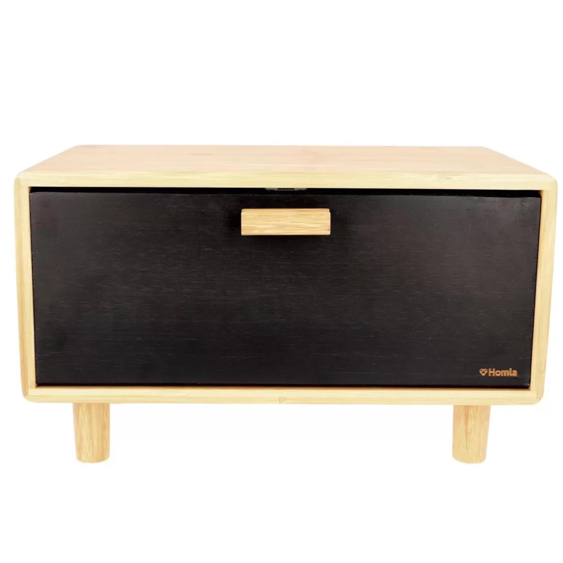 HOMLA Chlebak Bambou Czarny 35X23 Cm