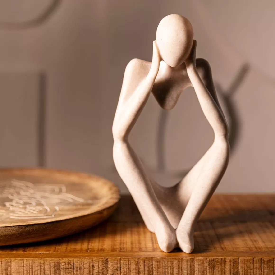 HOMLA Dekoracja Stojaca Roche Mysliciel 11,5X9,5X23,5 Cm