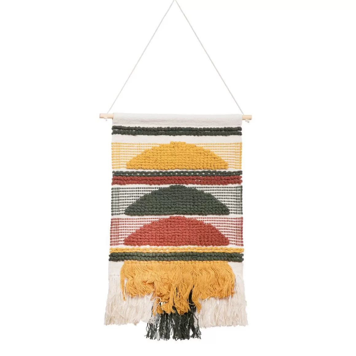 HOMLA Dekoracja Wiszaca Danto Z Zielonymi Wzorami 40X70 Cm