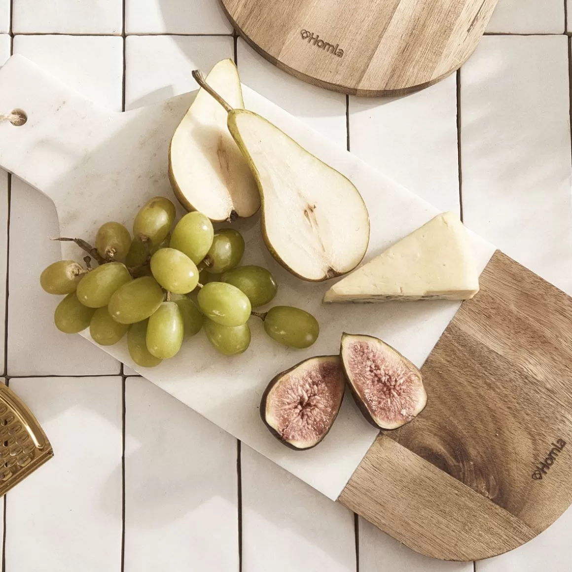 HOMLA Deska Marble Dekoracyjna Biala 40X17 Cm