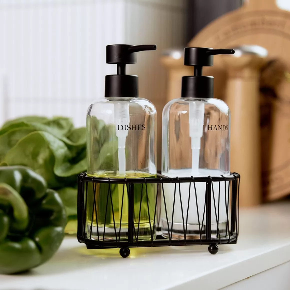 HOMLA Dozownik Glad Szklany, 2 Szt. 17X20 Cm