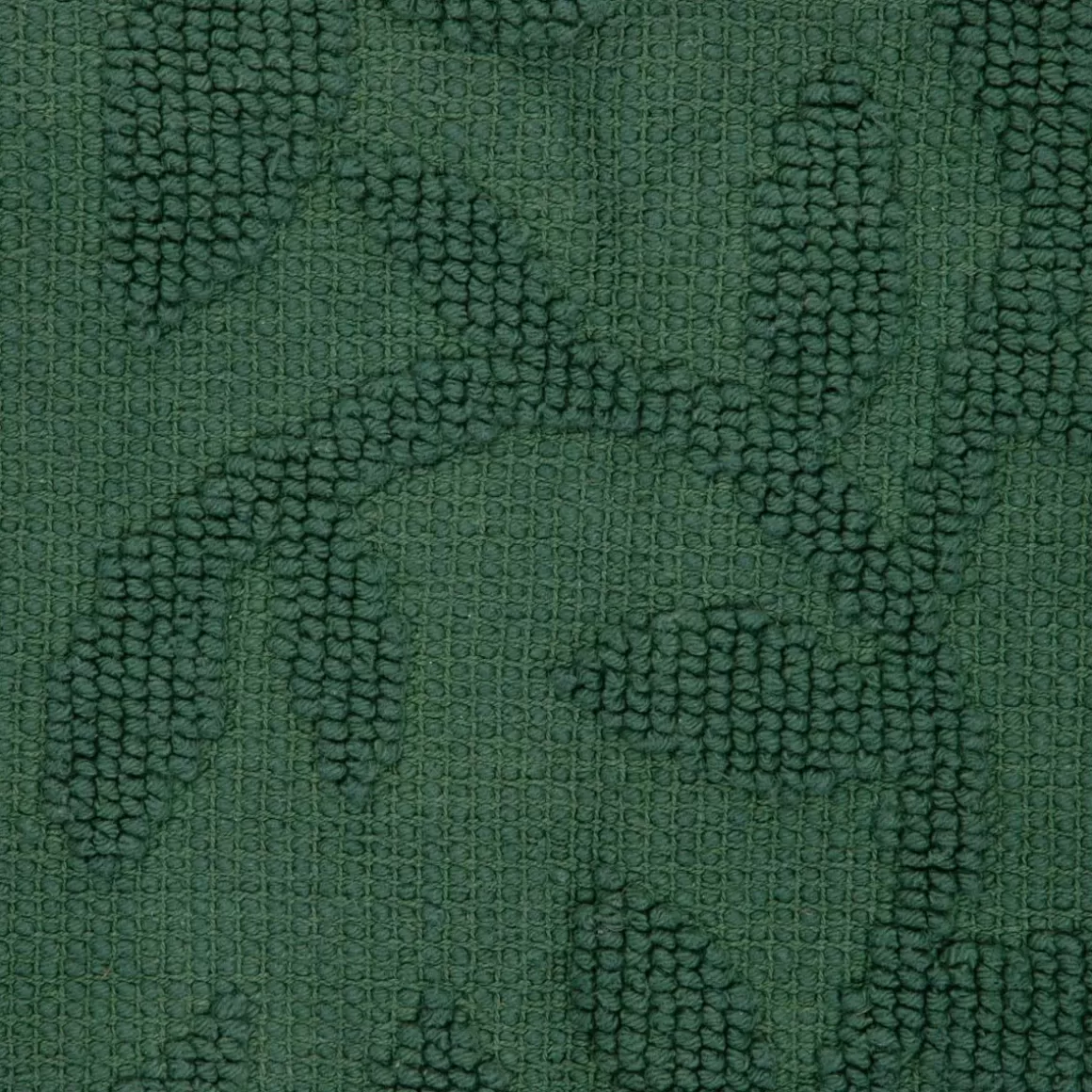 HOMLA Dywanik Lazienkowy Chelli Zakardowy Zielony W Listki 50X70Cm