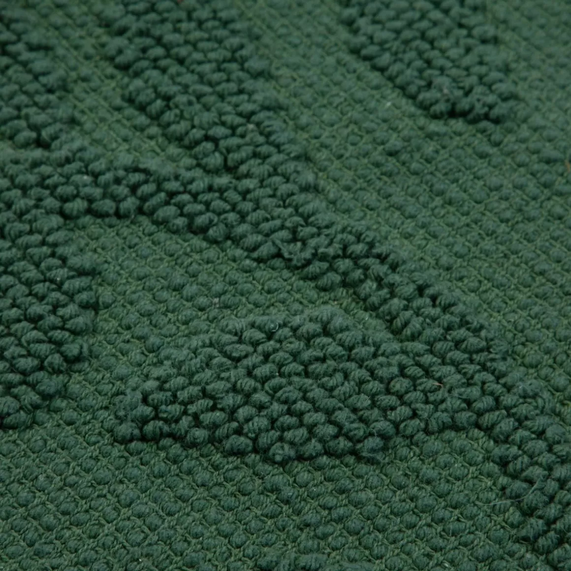 HOMLA Dywanik Lazienkowy Chelli Zakardowy Zielony W Listki 50X70Cm