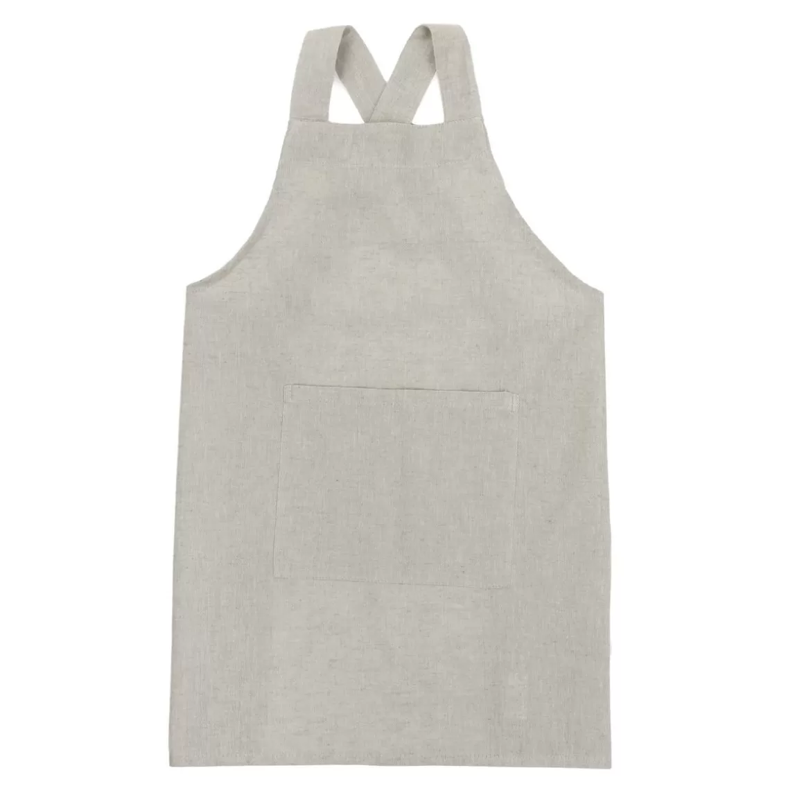 HOMLA Fartuch Kuchenny Monez Crossback Domieszka Lnu Szary 100X90 Cm