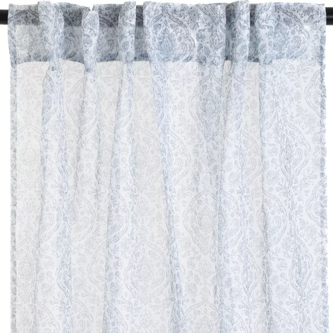 HOMLA Firanka Malica W Drobny Granatowy Wzor 140X250 Cm