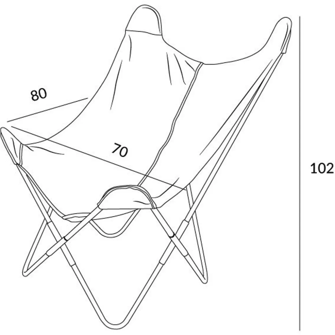 fotel_butterfly_z_metalowa_rama__czarna_eco_skora_xx_cm_4.webp HOMLA Fotel Butterfly Z Metalowa Rama - Czarna Eco Skora 70X80X102 Cm