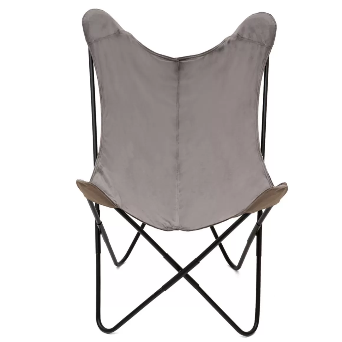 HOMLA Fotel Butterfly Z Metalowa Rama Welur 70X80X102 Cm