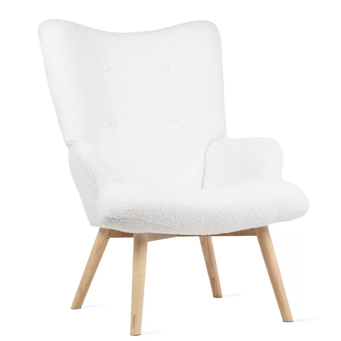 HOMLA Fotel Moss Teddy Boucle W Tkaninie Teddy
