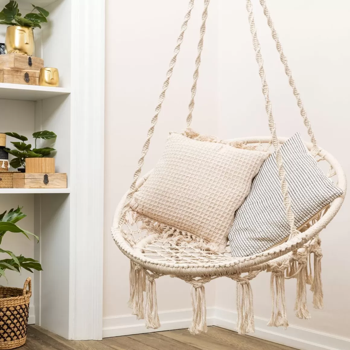 HOMLA Hustawka Circle Bezowa 82X60X115-138 Cm