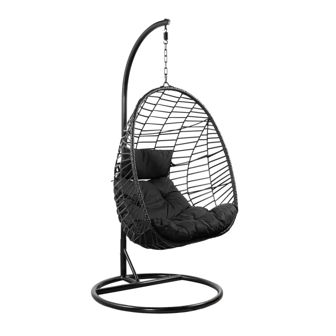 HOMLA Hustawka Solei Czarna Z Czarna Poduszka 95X95X195 Cm