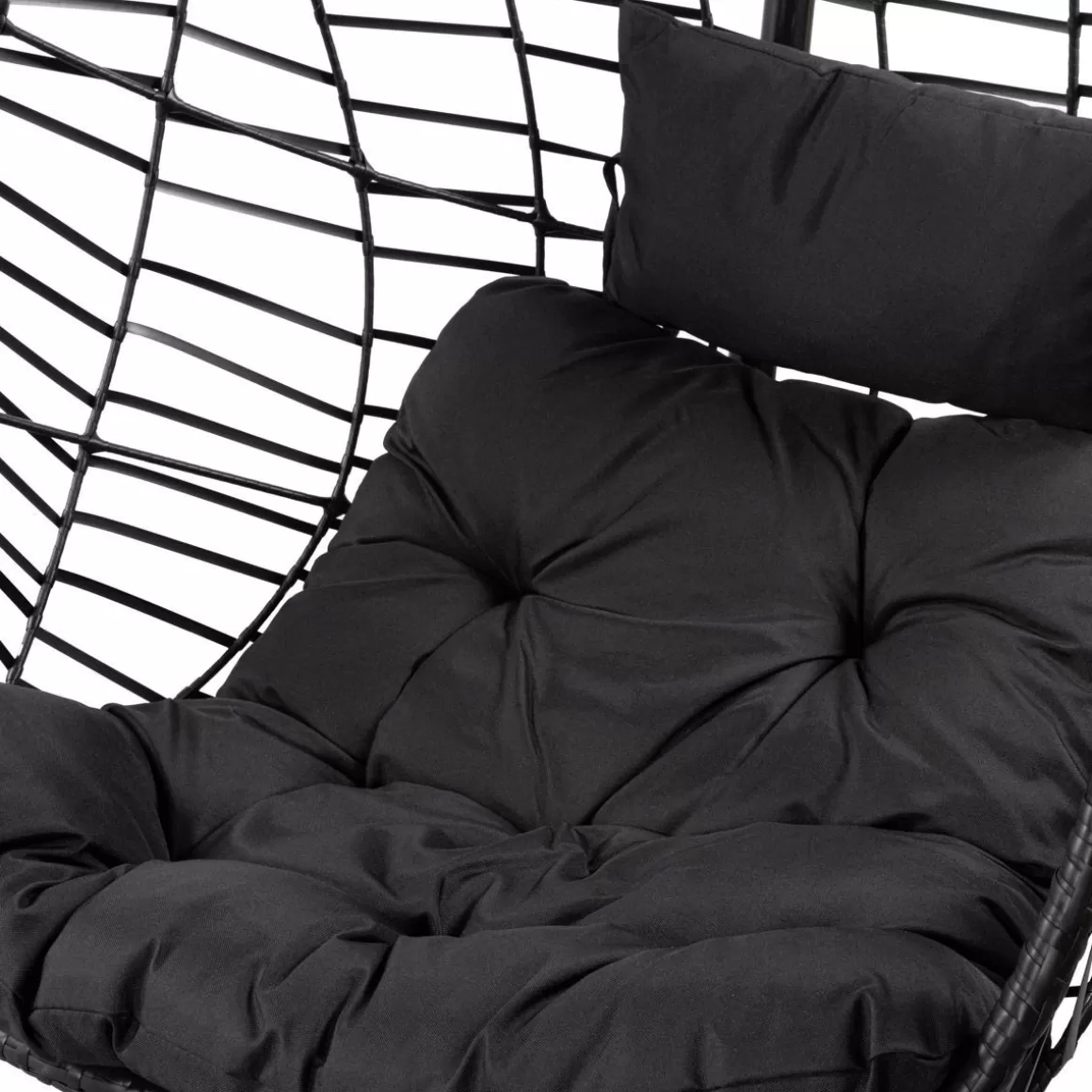 hustawka_solei_czarna_z_czarna_poduszka_xx_cm_2.webp HOMLA Hustawka Solei Czarna Z Czarna Poduszka 95X95X195 Cm