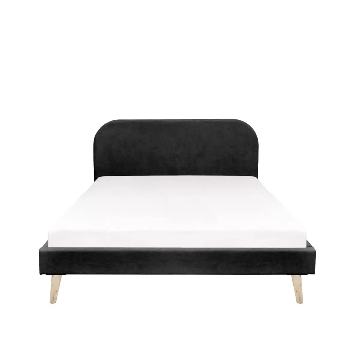 HOMLA Łóżko Venlo Czarne 140X200 Cm