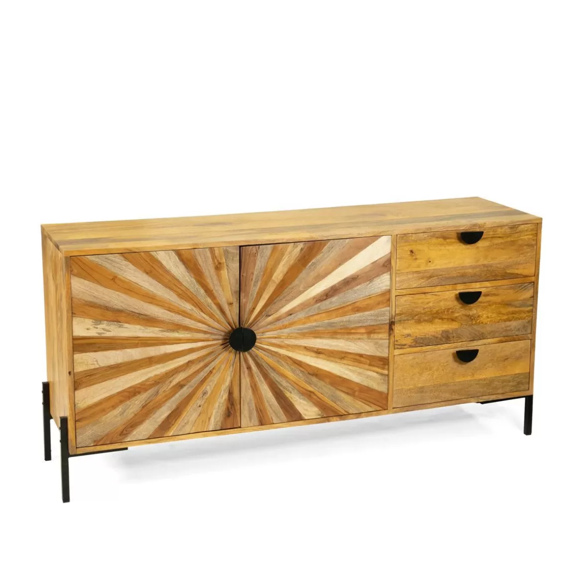 HOMLA Komoda Tropea Lite Drewno Mango Z Akacja 150X40X75 Cm