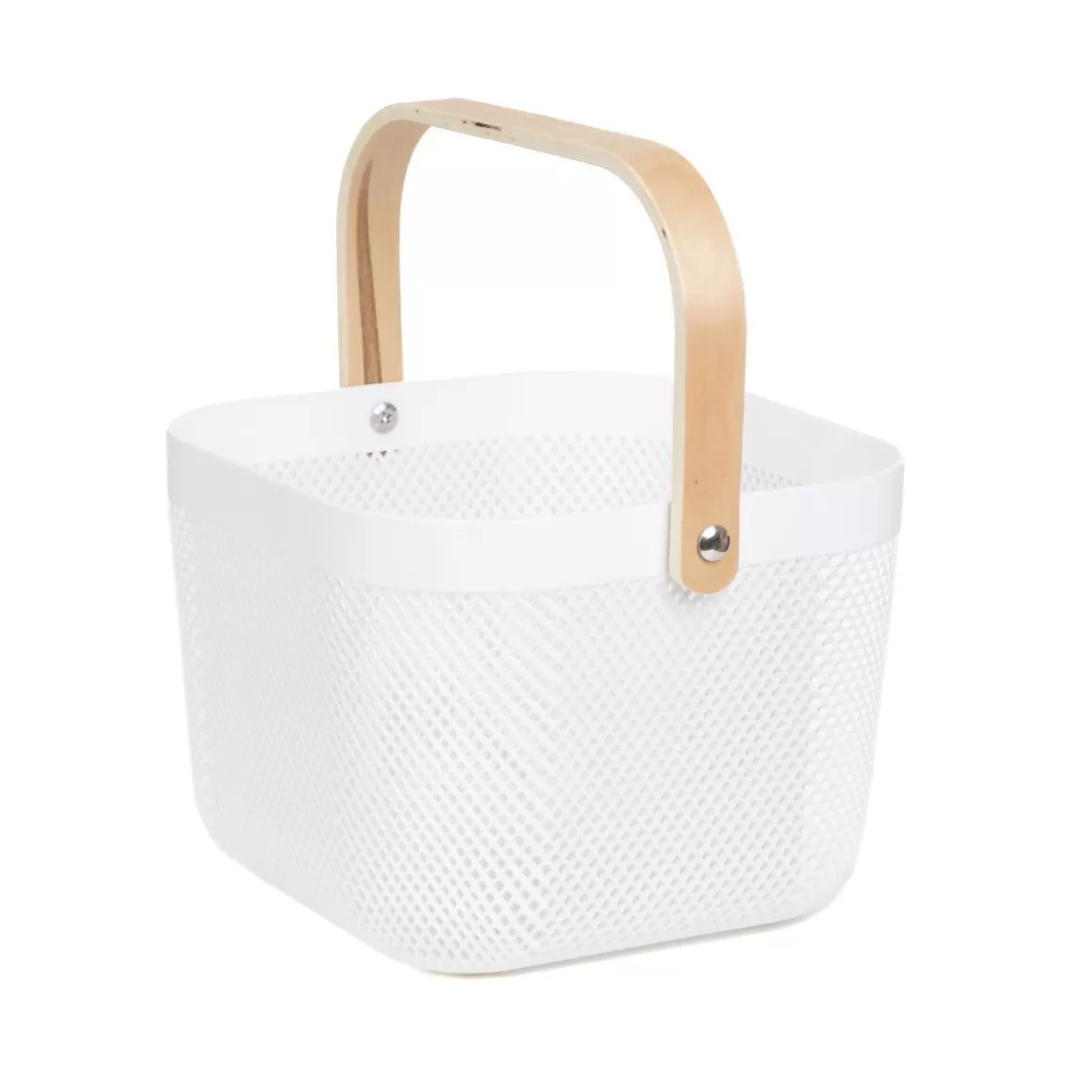 HOMLA Kosz Elijah Bialy 21X21X18Cm