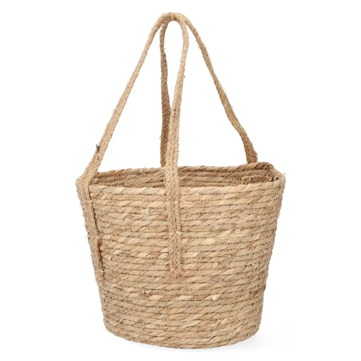 HOMLA Kosz Lumbo Z Trawy Morskiej Z Uchwytami 28X25 Cm