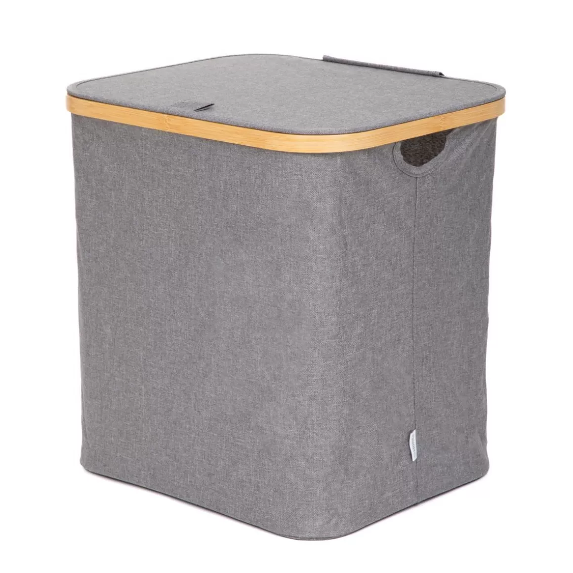 HOMLA Kosz Na Bielizne Nellie Szary 40,5X32X42 Cm