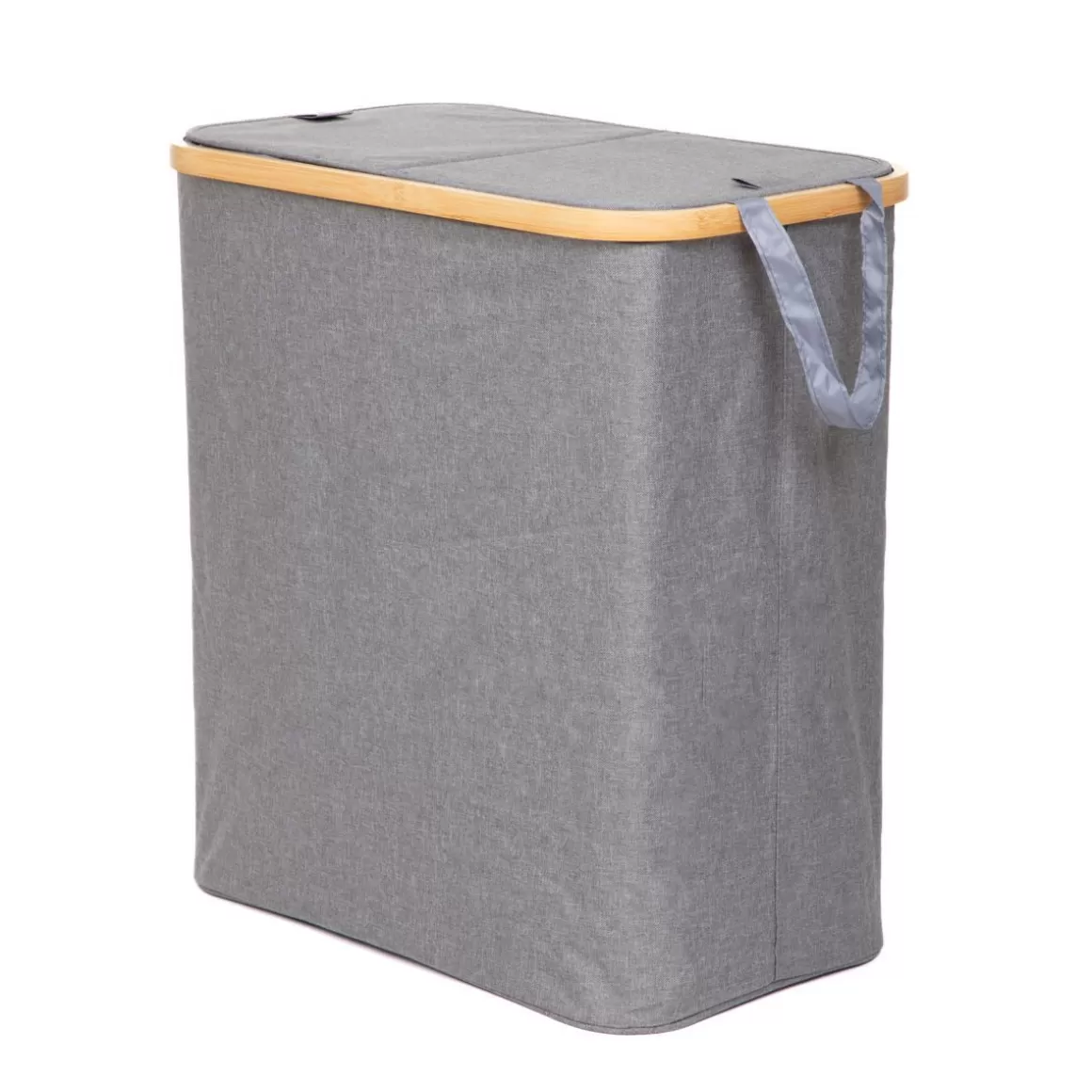 HOMLA Kosz Na Bielizne Nellie Szary 55,5X34,5X60 Cm
