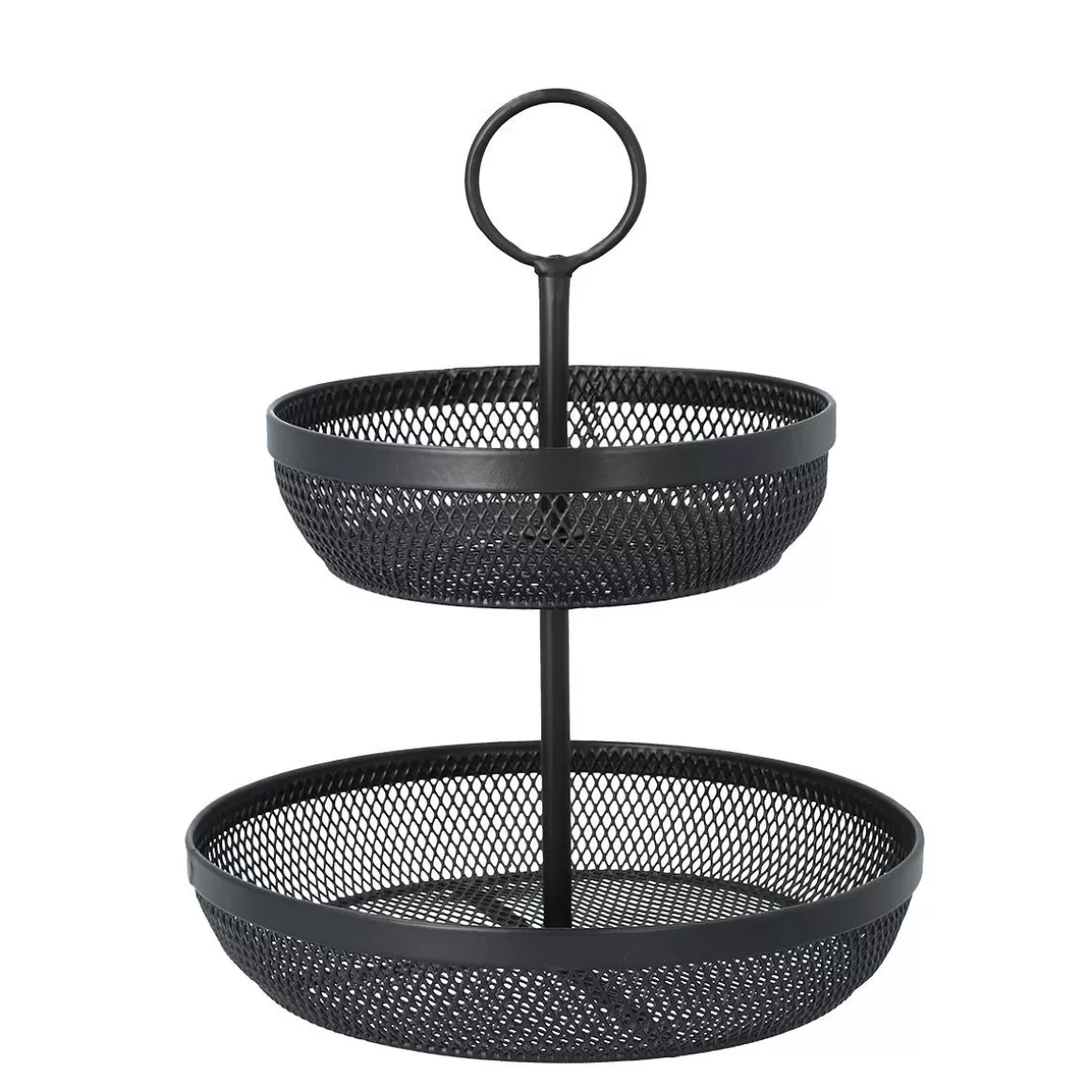 HOMLA Koszyk Gridio Dwupietrowy Okragly 31X26 Cm