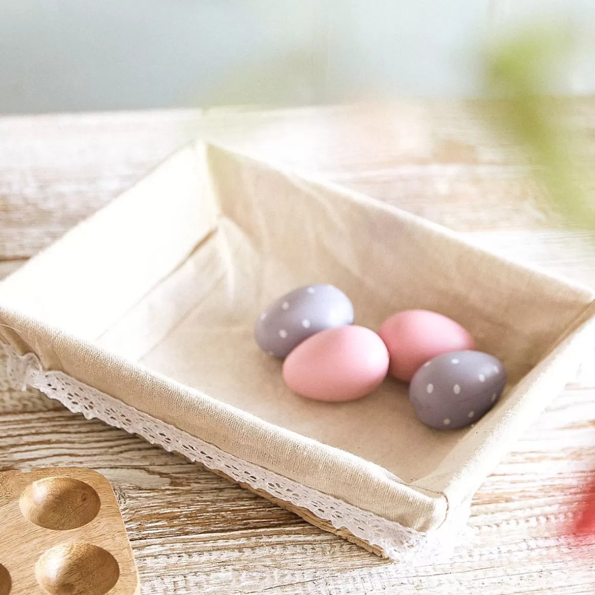 HOMLA Koszyk Viby Do Serwowania Naturalny 22X28 Cm