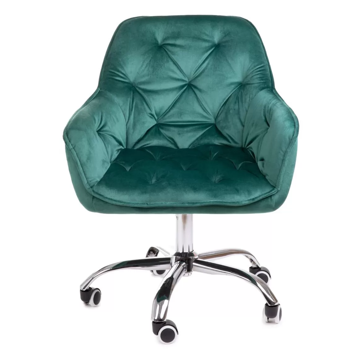 krzeslo_flossi_welurowe_obrotowe_zielone_xx_cm_2.webp HOMLA Krzeslo Flossi Welurowe Obrotowe Zielone 57X65X90 Cm