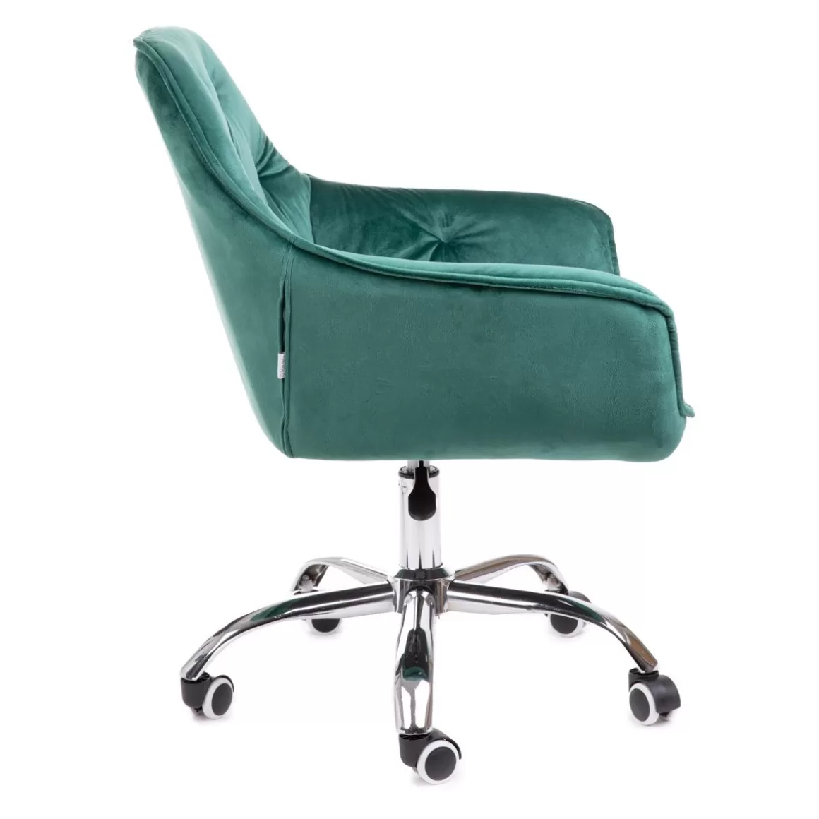 krzeslo_flossi_welurowe_obrotowe_zielone_xx_cm_3.webp HOMLA Krzeslo Flossi Welurowe Obrotowe Zielone 57X65X90 Cm