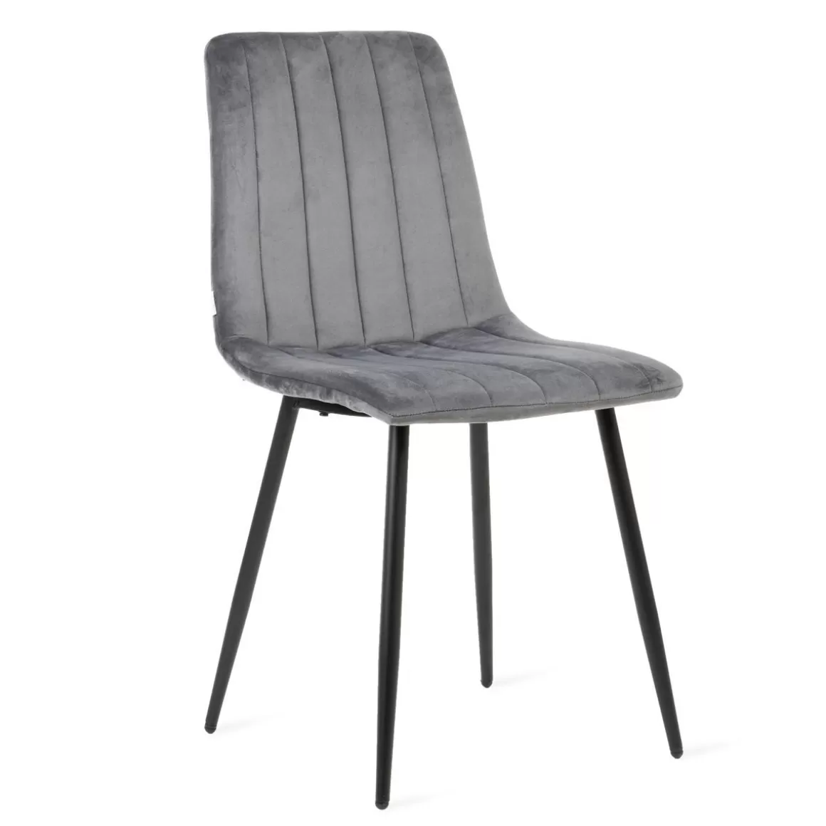 HOMLA Krzeslo Golick Welurowe Ciemnoszare 44X57X88 Cm