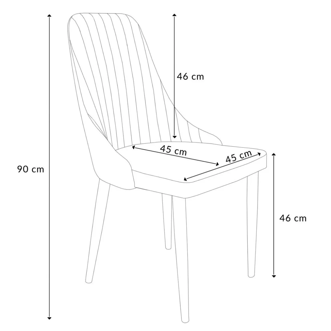 krzeslo_louis_welurowe_zielone_xx_cm_8.webp HOMLA Krzeslo Louis Welurowe Zielone 44X59X88 Cm
