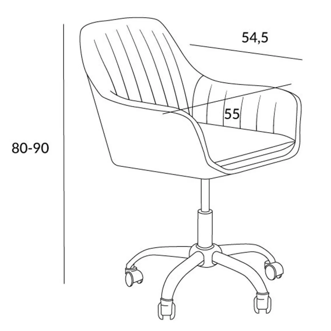 krzeslo_teill_welurowe_obrotowe_bezowe_xxcm_6.webp HOMLA Krzeslo Teill Welurowe Obrotowe Bezowe 55X55X90Cm