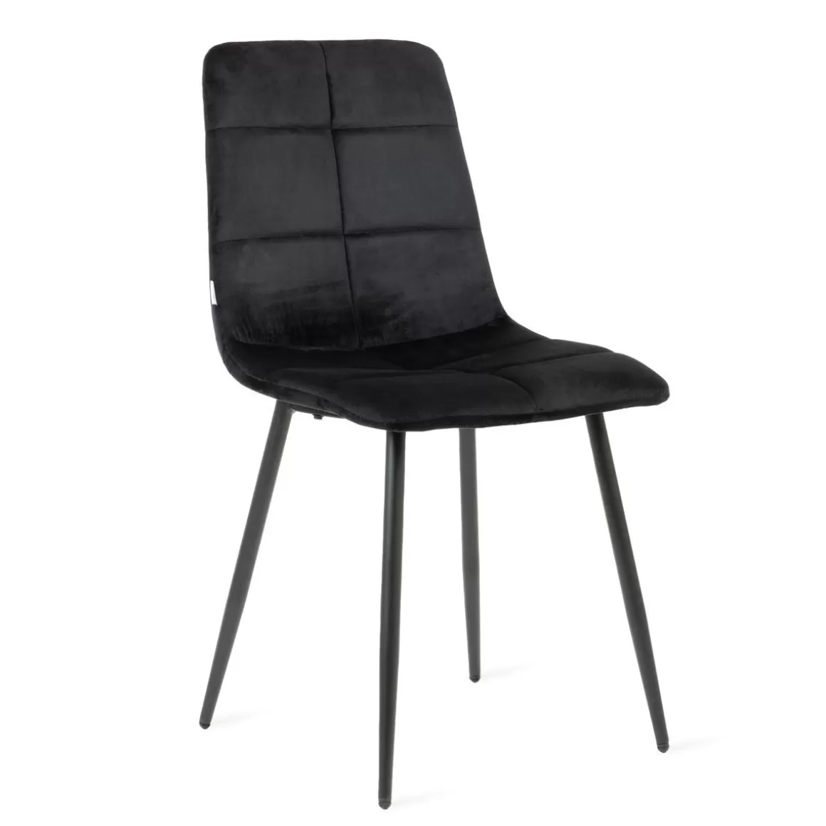 HOMLA Krzeslo Triss Welurowe Czarne 44X57X88 Cm