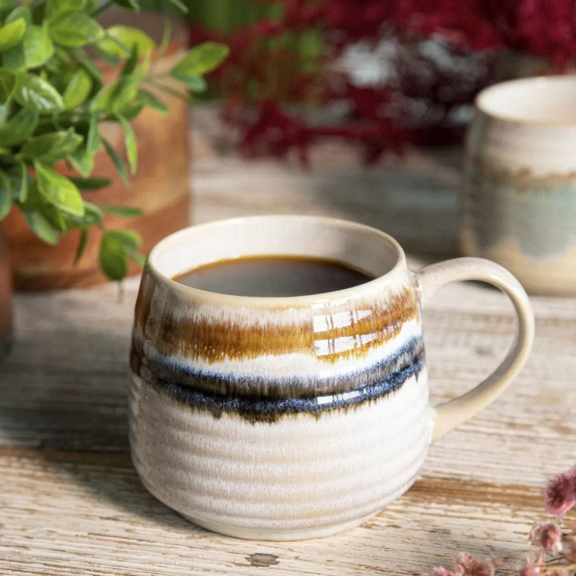 HOMLA Kubek Sandy Granatowo-Brazowy 0,5 L