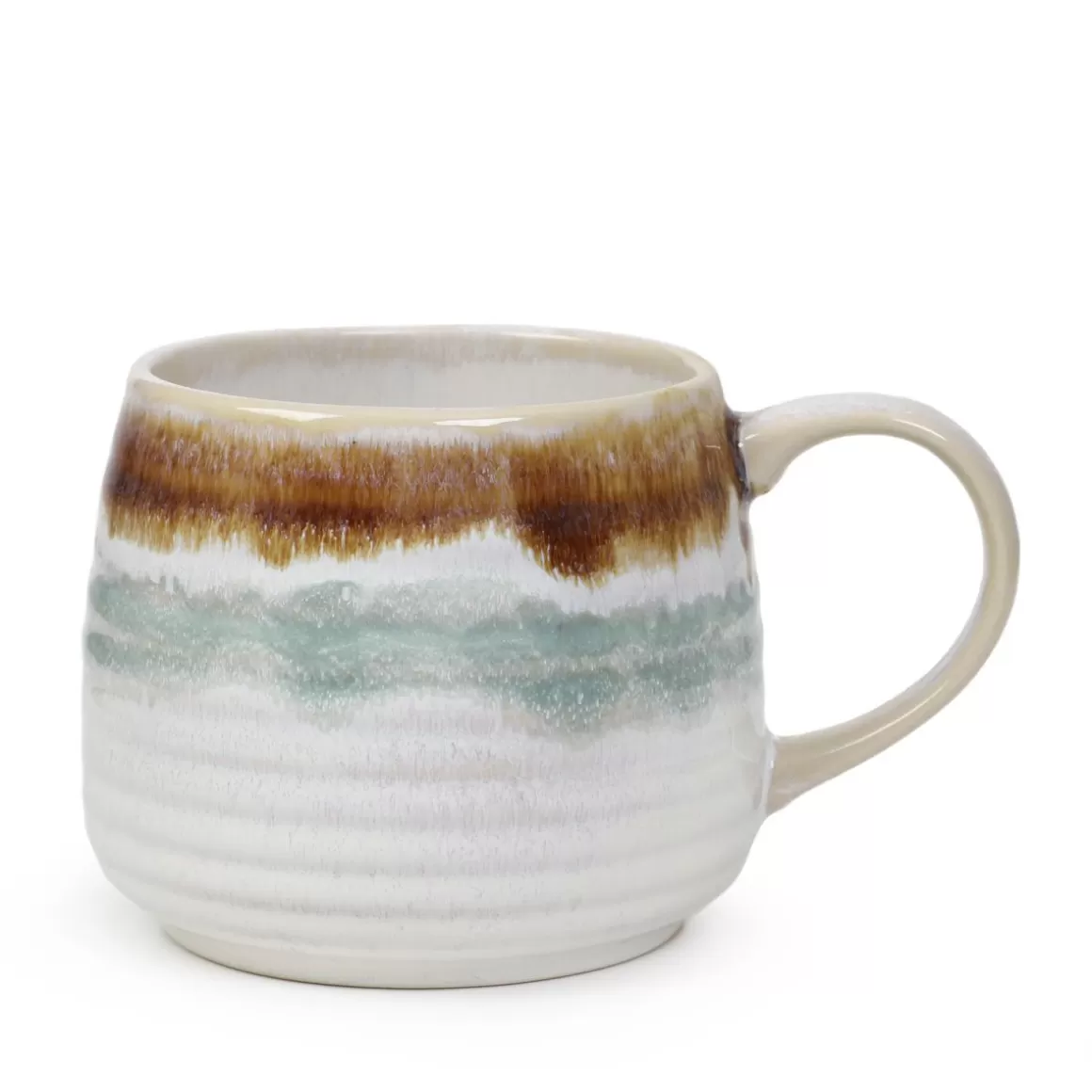 HOMLA Kubek Sandy Zielono-Brazowy 0,5 L