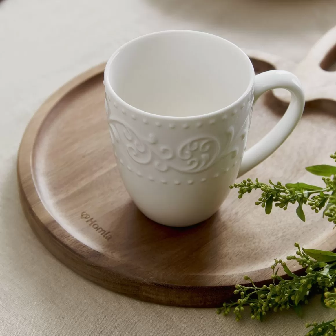 HOMLA Kubek Sylia Z Ornamentem 0,37 L