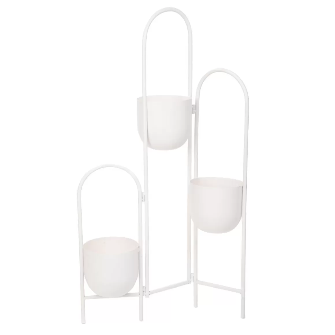 HOMLA Kwietnik Floero Metalowy Bialy 49X14X80 Cm