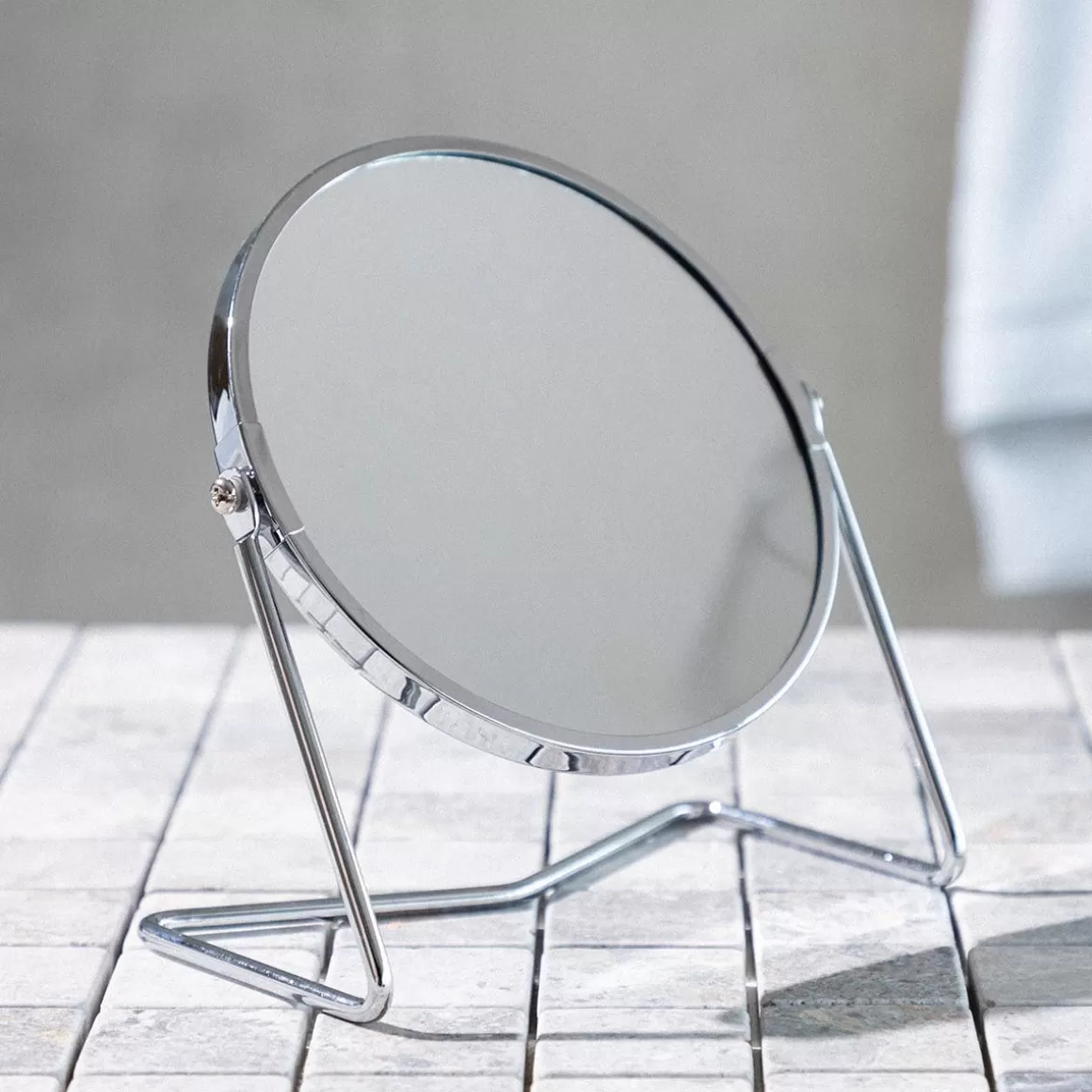 HOMLA Lusterko Enit Srebrne 19X12X20 Cm