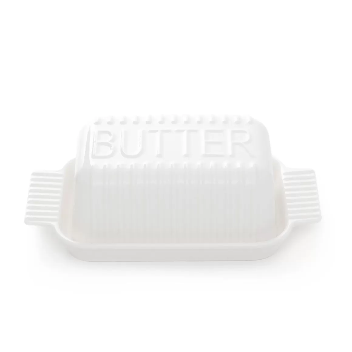 HOMLA Maselniczka Felis Porcelanowa Biala 22X13X7 Cm