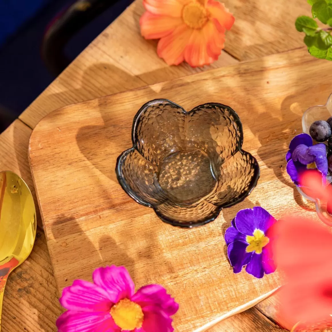 HOMLA Miseczka Lonny W Ksztalcie Kwiatka Szara 9X4 Cm