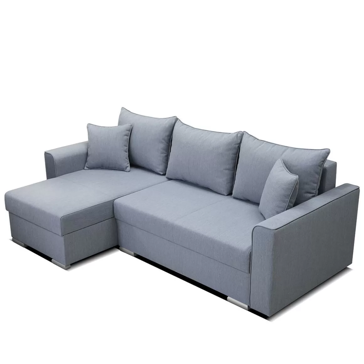 HOMLA Naroznik Floki Z Funkcja Spania I Pojemnikiem Na Pościel 230X85X144 Cm