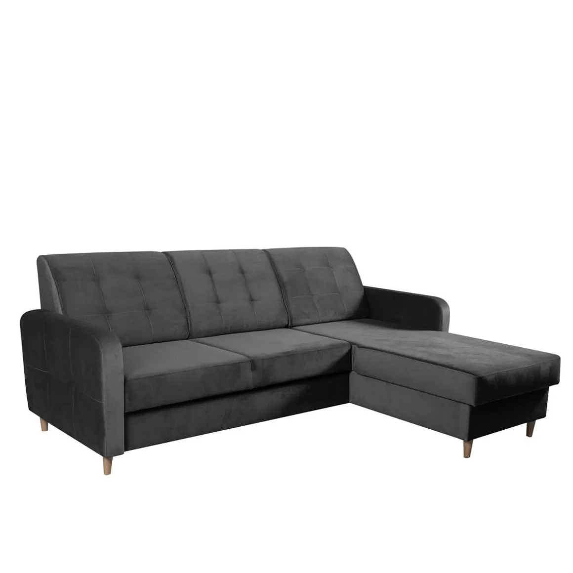 HOMLA Naroznik Ingrid Z Funkcja Spania I Pojemnikiem Na Pościel Prawy