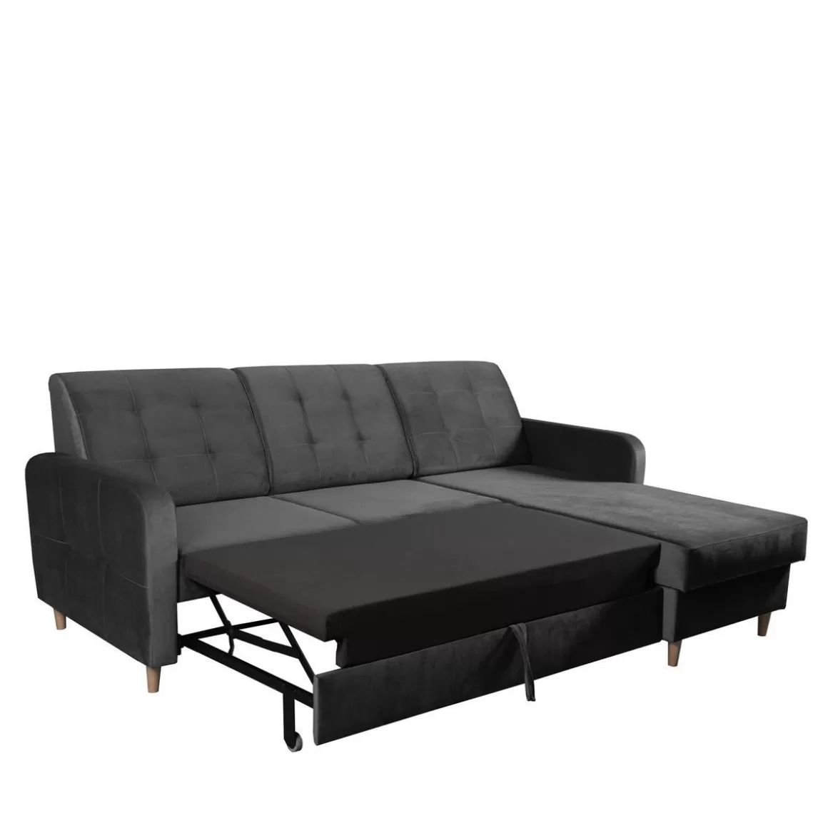 HOMLA Naroznik Ingrid Z Funkcja Spania I Pojemnikiem Na Pościel Prawy