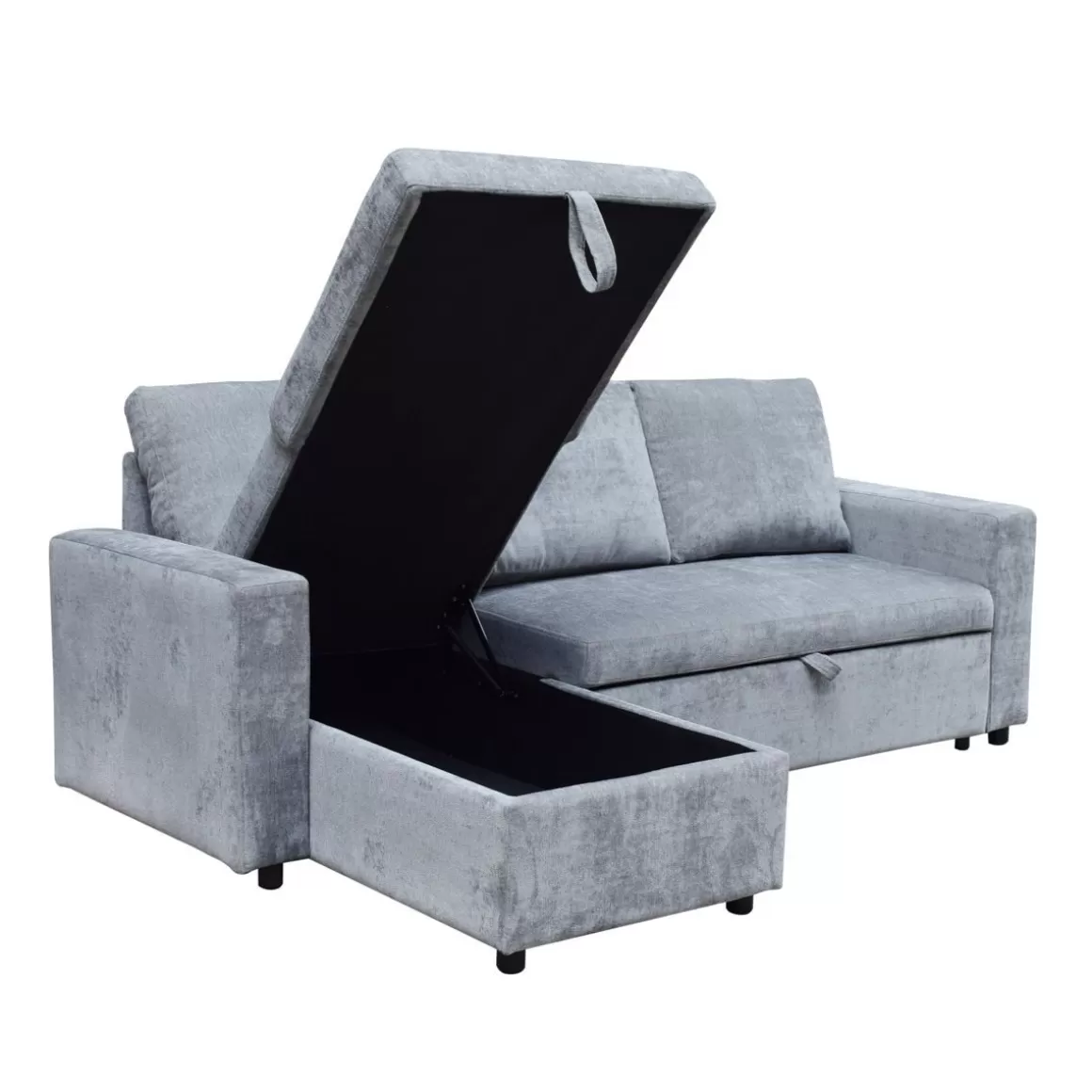 HOMLA Naroznik Virev Naroznik Uniwersalny Z Funkcja Spania Ciemnoszary 215X76X85 Cm