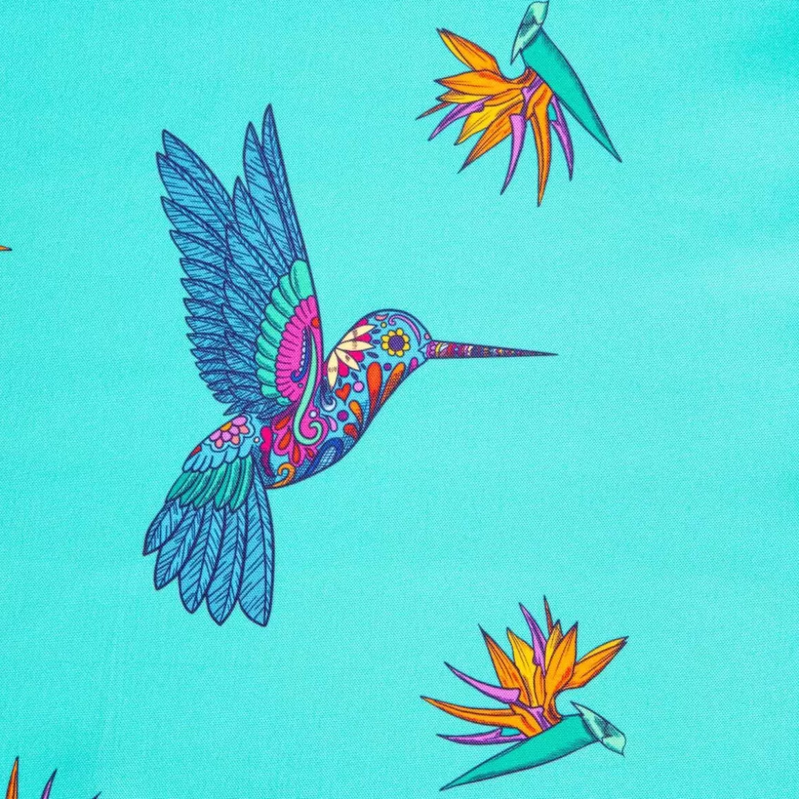 obrus_frida_kahlo_z_wzorem_kolibra_turkusowy_x_cm_2.webp HOMLA Obrus Frida Kahlo Z Wzorem Kolibra Turkusowy 150X300 Cm