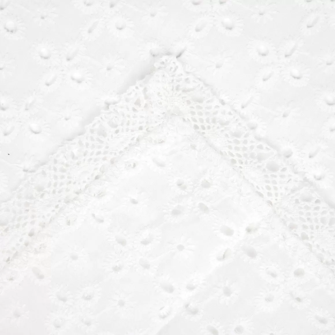 HOMLA Obrus Kwadratowy Crochet Szydelkowy Bialy 80X80 Cm