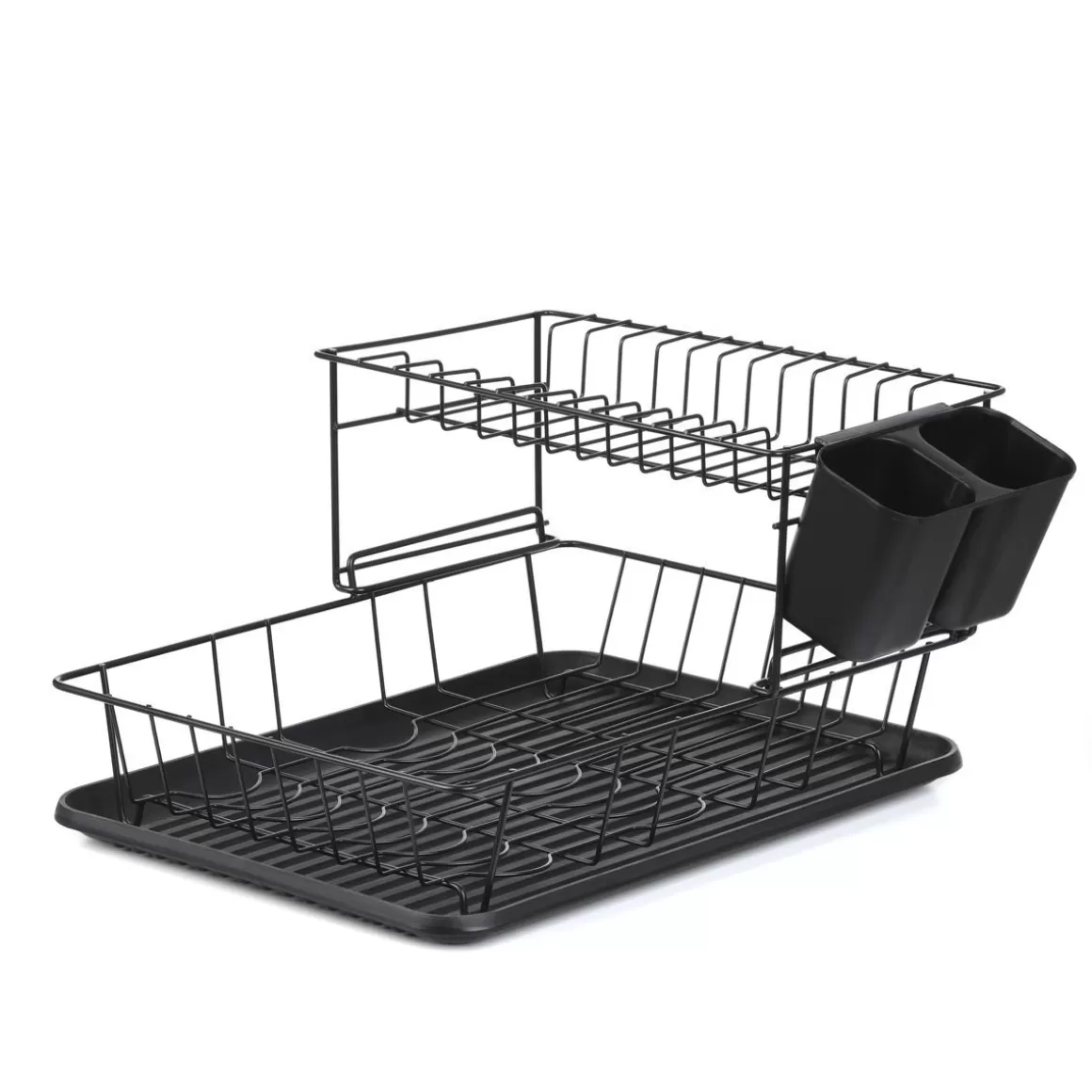 HOMLA Ociekacz Kuchenny Breca Czarny Pietrowy 43X31X23 Cm