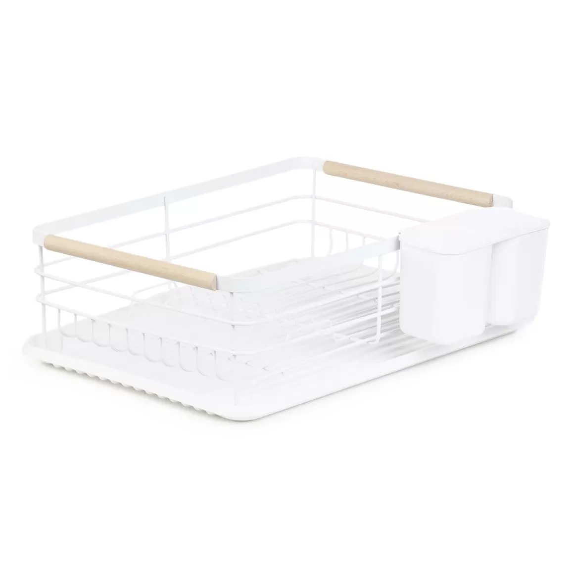 HOMLA Ociekacz Kuchenny Plystre Bialy 42X31X13 Cm