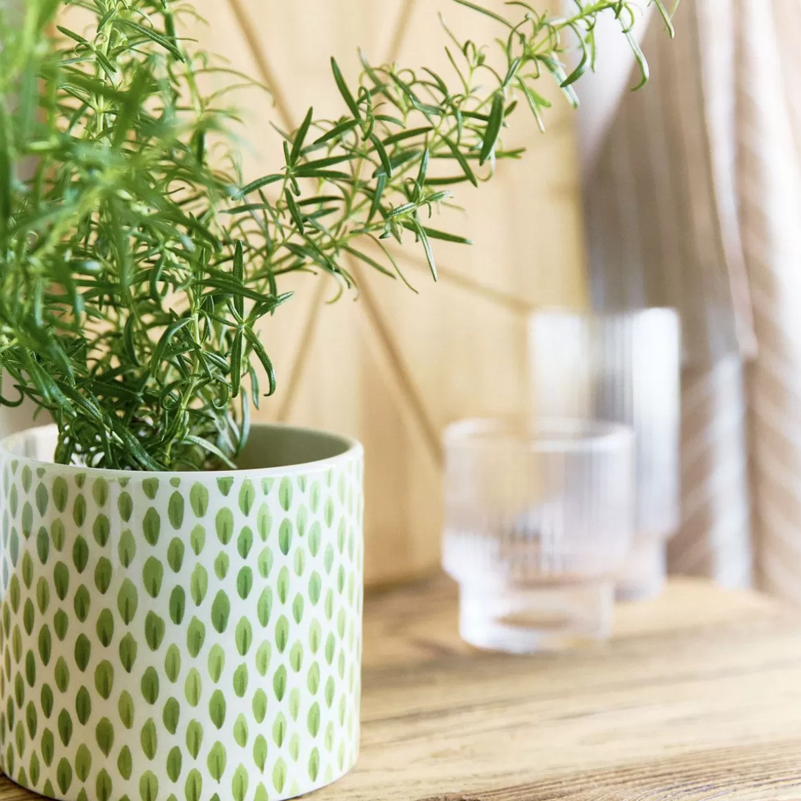 HOMLA Oslonka Na Doniczke Barg W Listki 13X13X11 Cm