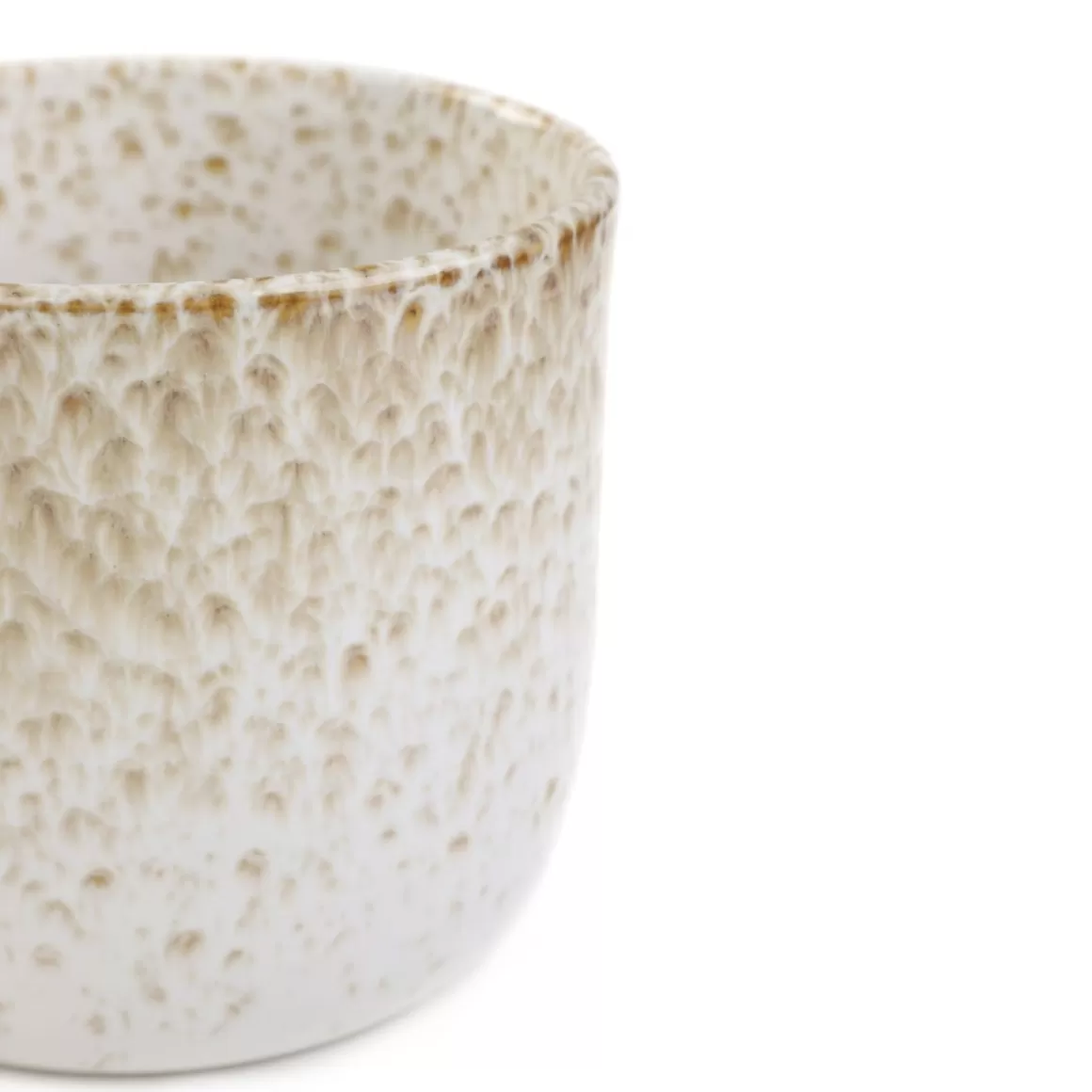 HOMLA Oslonka Na Doniczke Oasis Z Bezowym Wzorem 13X13X11,5 Cm