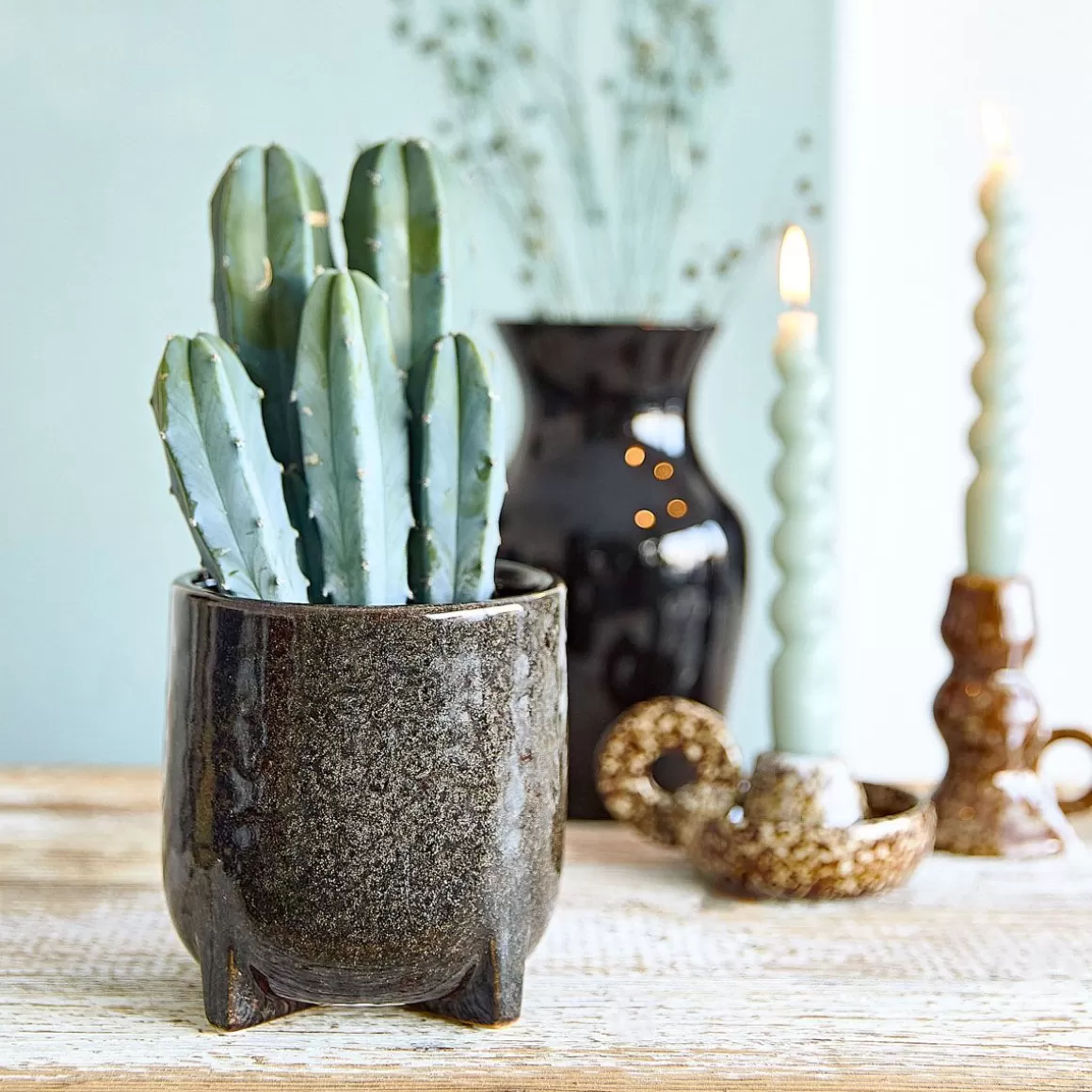 HOMLA Oslonka Na Doniczke Stelo Ceramiczna 12X12X12 Cm