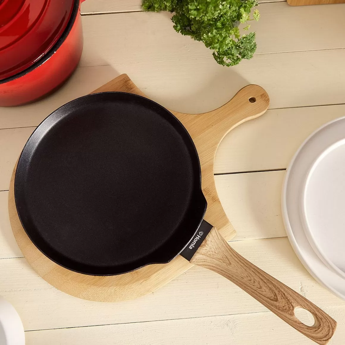 HOMLA Patelnia Albero Nalesnikowa Czarna 24 Cm