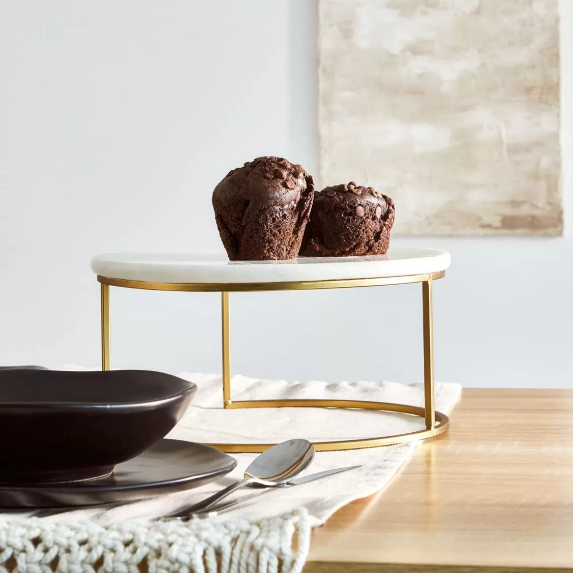 HOMLA Patera Marble Marmurowa 27 Cm