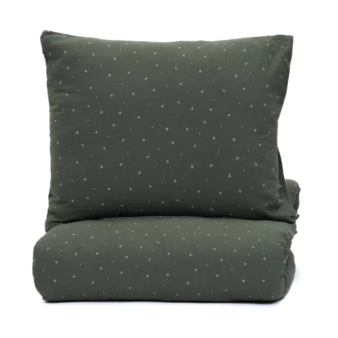 HOMLA Pościel Cordelia Muslinowa W Listki 200X220 + 2*50X60 Cm